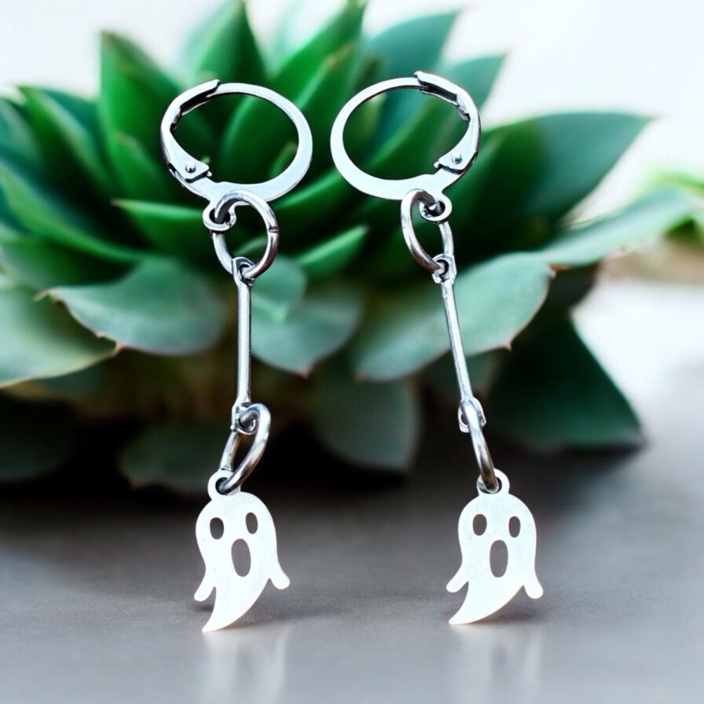 🆕 Ghost Dangle Earrings Stainless Steel